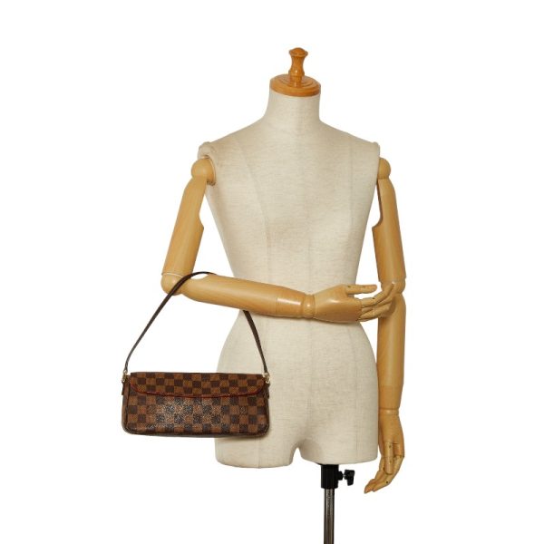 222 43027 8 Louis Vuitton Damier Recoleta Shoulder Bag Brown