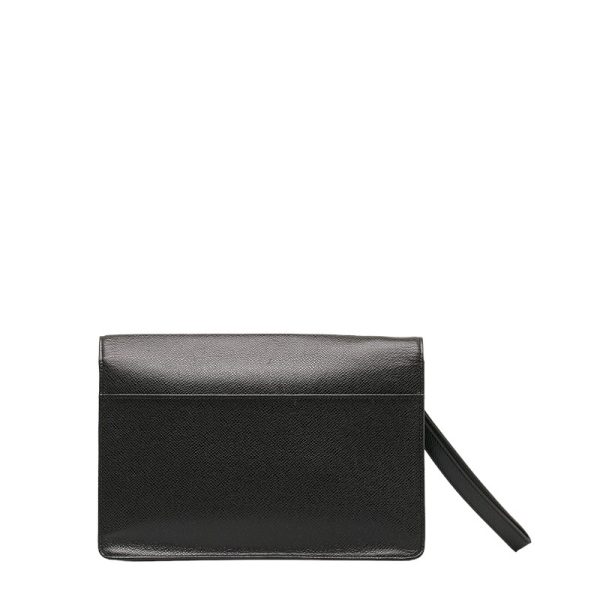 222 43034 3 Louis Vuitton Taiga Selenga clutch M30782 Ardoise black