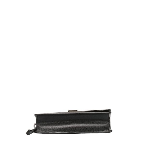 222 43034 4 Louis Vuitton Taiga Selenga clutch M30782 Ardoise black