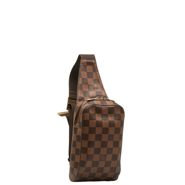 222 43035 2 Louis Vuitton Damier Jeronimos Body Waist Bag N51994 Brown