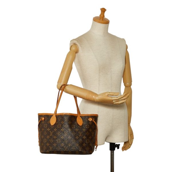 222 43036 11 Louis Vuitton Monogram Neverfull PM Brown