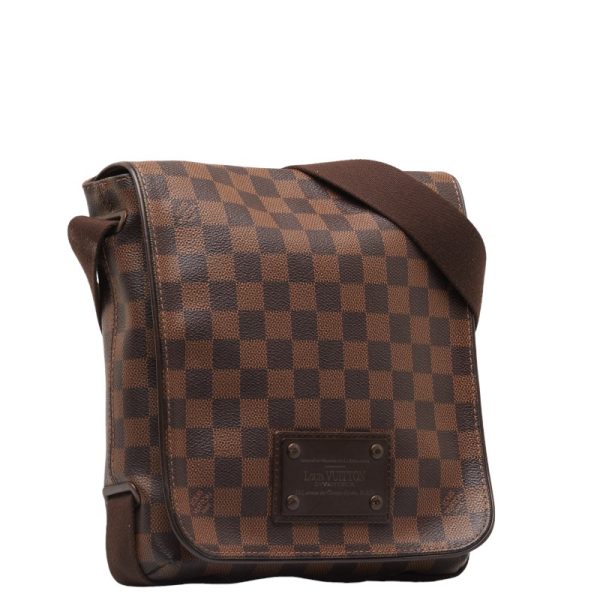 222 43661 2 Louis Vuitton Damier Brooklyn PM Shoulder Bag Brown