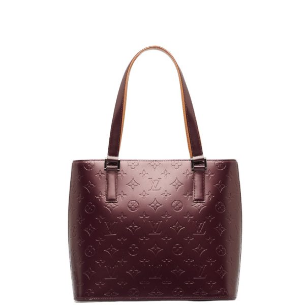 222 44071 1 Louis Vuitton Monogram Matte Stockton Tote M55116 Purple