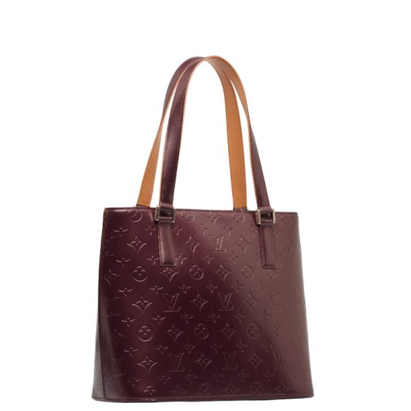 222 44071 2 Louis Vuitton Monogram Matte Stockton Tote M55116 Purple