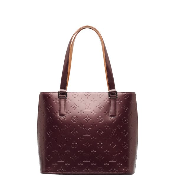 222 44071 3 Louis Vuitton Monogram Matte Stockton Tote M55116 Purple