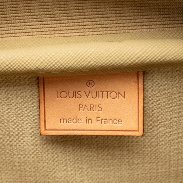 222 47563 7 Louis Vuitton Monogram Deauville Handbag M47270 Brown PVC Leather