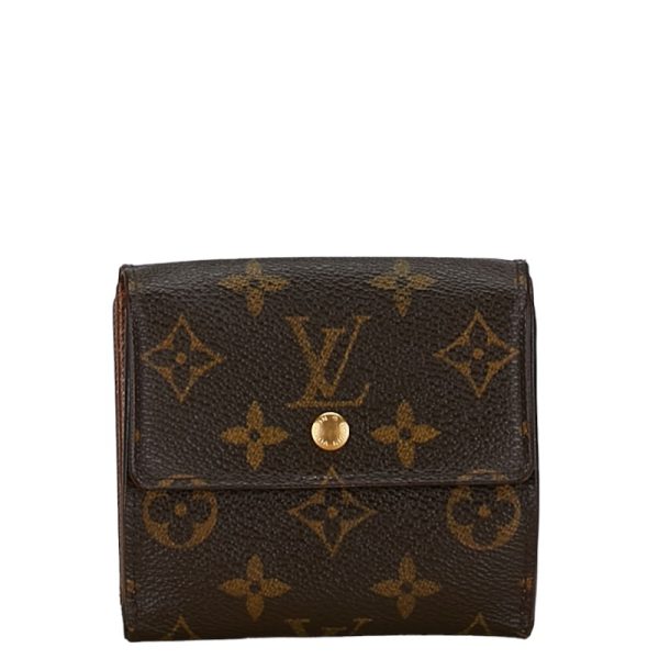 222 57010 1 Louis Vuitton Portefeuille Elise Bifold Wallet M61654 Brown