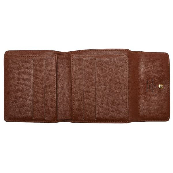 222 57010 5 Louis Vuitton Portefeuille Elise Bifold Wallet M61654 Brown