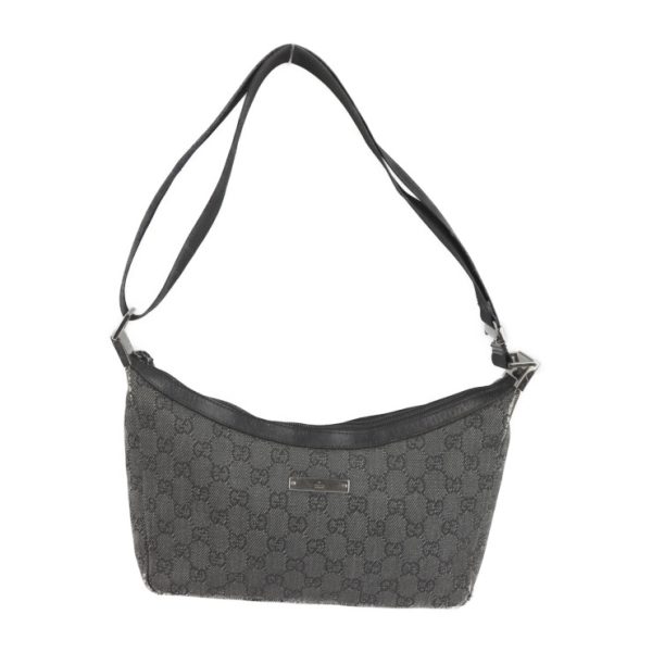 2220013007165 1 GUCCI Shoulder Bag GG Denim Gray Black