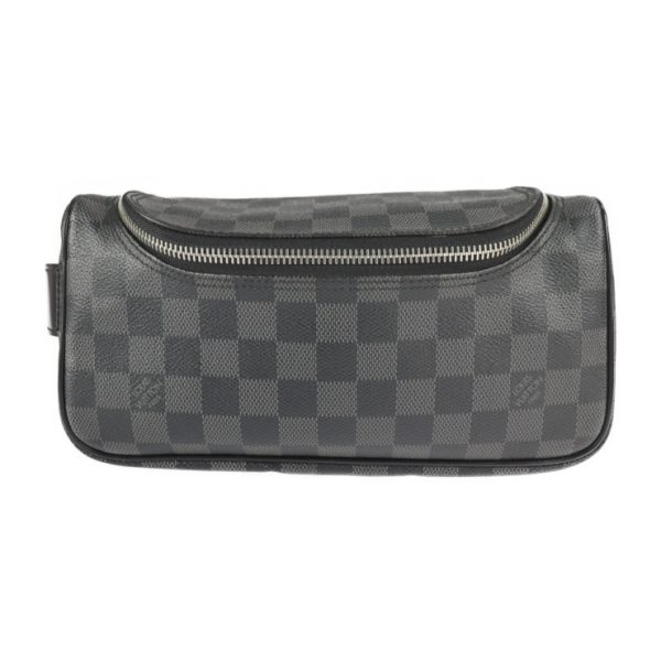 Louis Vuitton Toilet Pouch Bag Black Gray