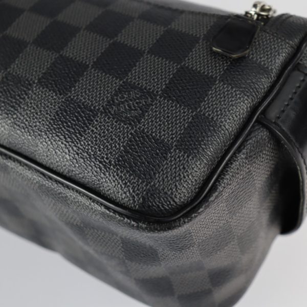 Louis Vuitton Toilet Pouch Bag Black Gray - Image 5