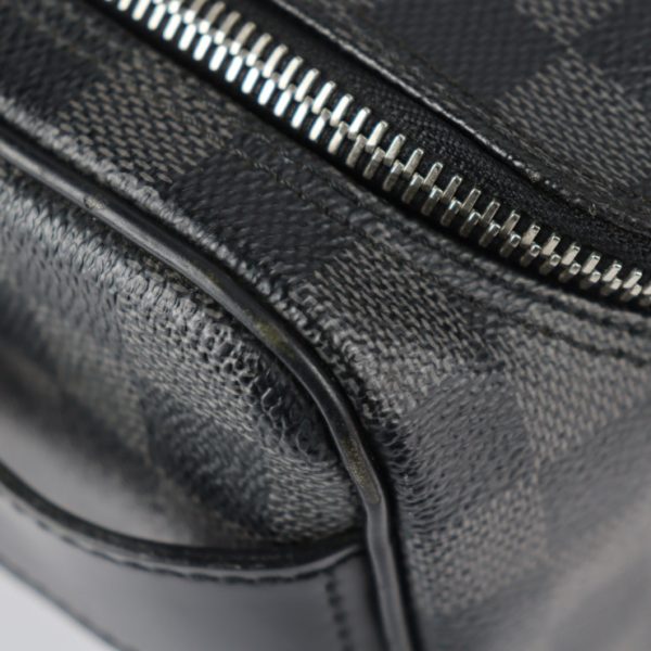 Louis Vuitton Toilet Pouch Bag Black Gray - Image 8