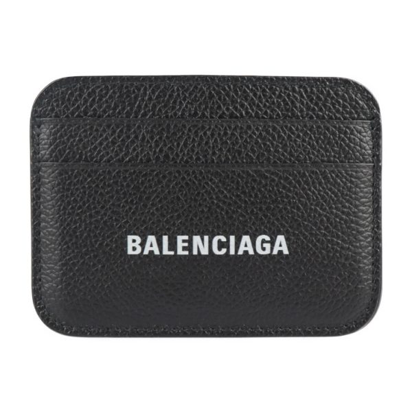 2221023008188 1 Balenciaga Leather Card Case Black