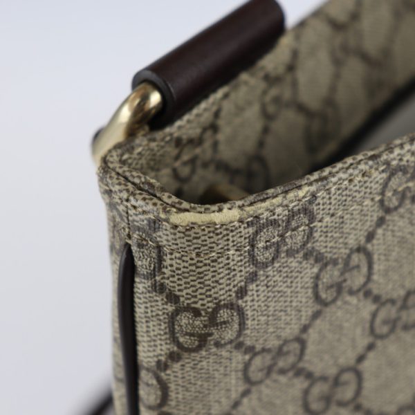 2221083008105 7 GUCCI GG Plus Messenger Bag GG Supreme Canvas Beige Ebony