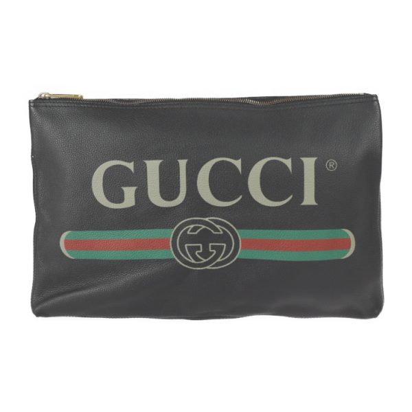 2221123010189 1 Gucci Portfolio Bag Leather Black