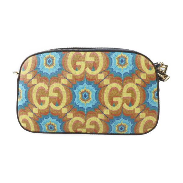 2222123007204 3 Gucci GG Kaleidoscope Shoulder Bag Navy Yellow