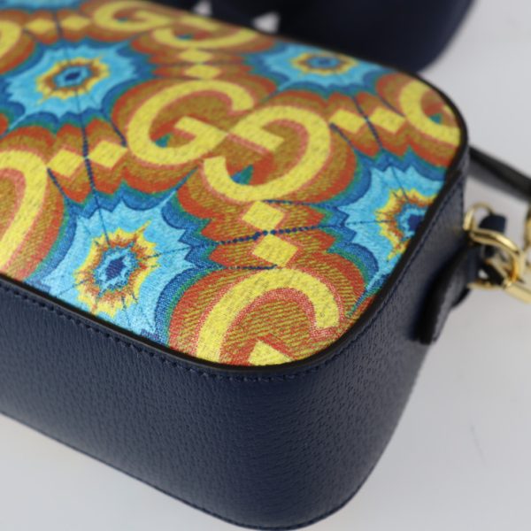 2222123007204 5 Gucci GG Kaleidoscope Shoulder Bag Navy Yellow