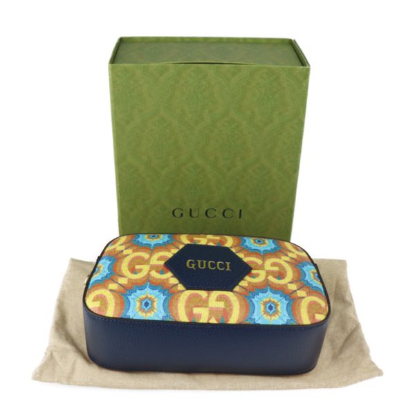 2222123007204 9 Gucci GG Kaleidoscope Shoulder Bag Navy Yellow