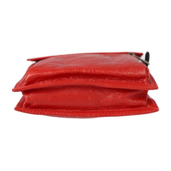 2224113010190 4 Balenciaga Explorer Leather Pouch Shoulder Bag Red