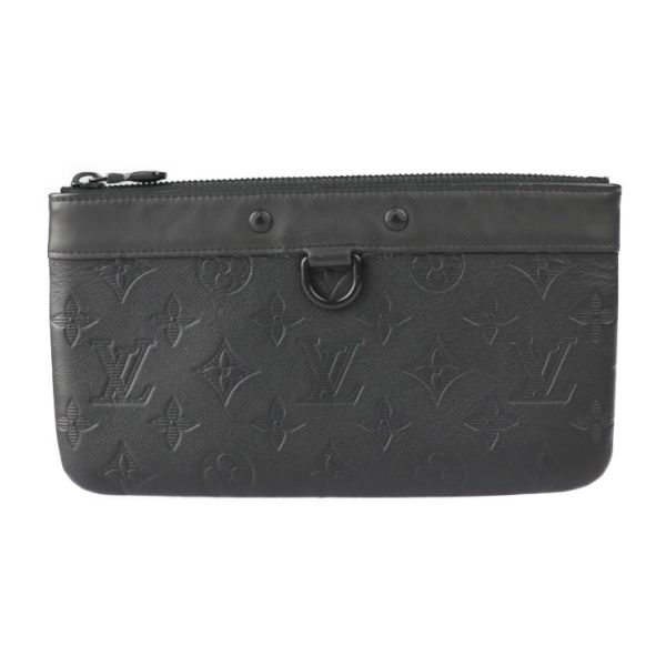 2224113010198 1 Louis Vuitton Pochette PM Clutch Bag Noir Black