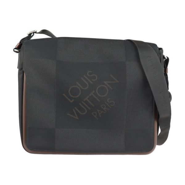 2225043007138 1 Louis Vuitton Damier Jean Canvas Shoulder Bag Black