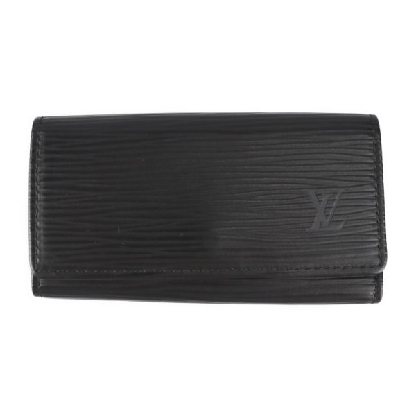 2225083007166 1 Louis Vuitton Multicle 4 Key Case Epi Noir Black