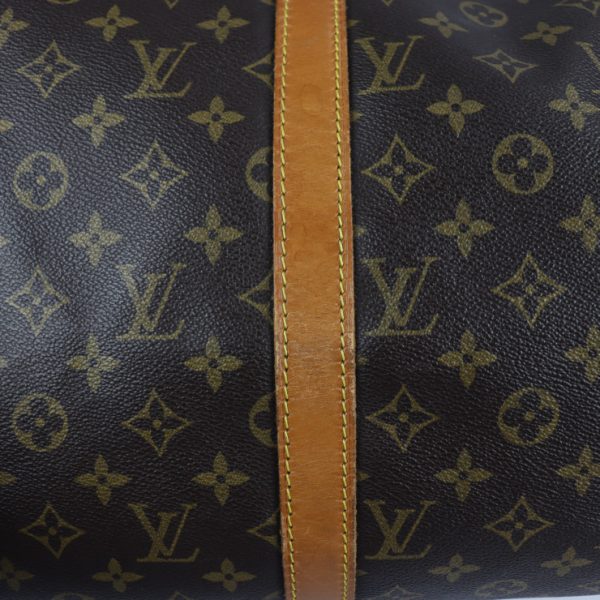 2226011001032 7 Louis Vuitton Keepall Bandouliere 50 Monogram Canvas Travel Bag Brown