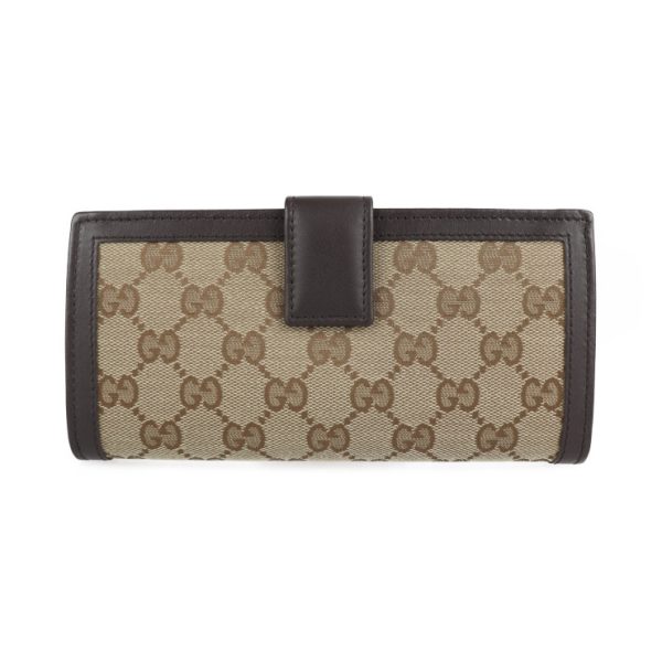 2227013007215 3 GUCCI Interlocking G Bifold Wallet GG Canvas Beige Brown