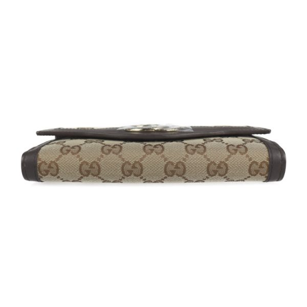 2227013007215 4 GUCCI Interlocking G Bifold Wallet GG Canvas Beige Brown