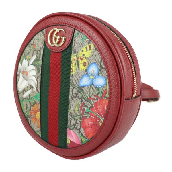 2227013007231 2 GUCCI Ophidia GG Flora Rucksack GG Supreme Canvas Red Multicolor