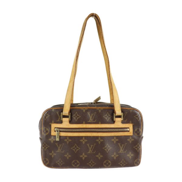 2227013007237 1 Louis Vuitton Cite Mm Monogram Canvas Shoulder Bag Brown