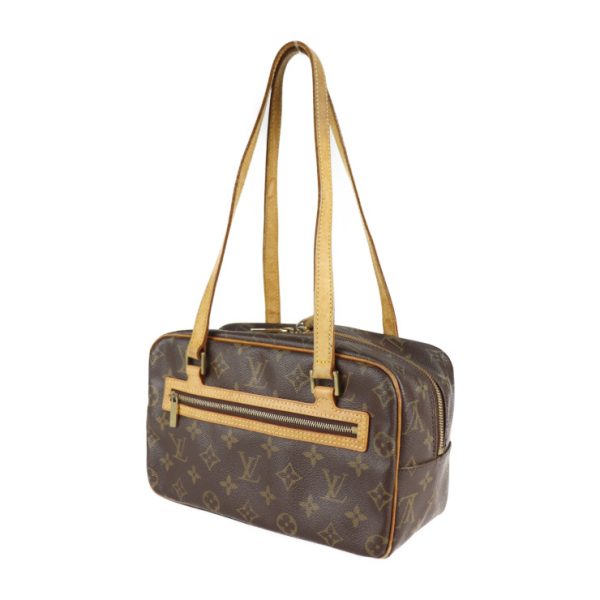 2227013007237 2 Louis Vuitton Cite Mm Monogram Canvas Shoulder Bag Brown