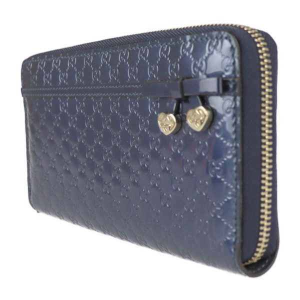 2227103007247 2 Gucci Shiny Micro Guccisima Wallet Enamel Navy