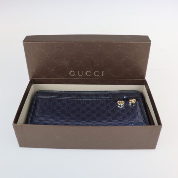 2227103007247 9 Gucci Shiny Micro Guccisima Wallet Enamel Navy