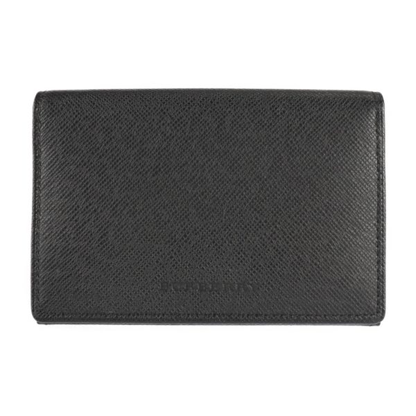 2228073001151 1 Burberry Embossed Check Leather Card Case Black