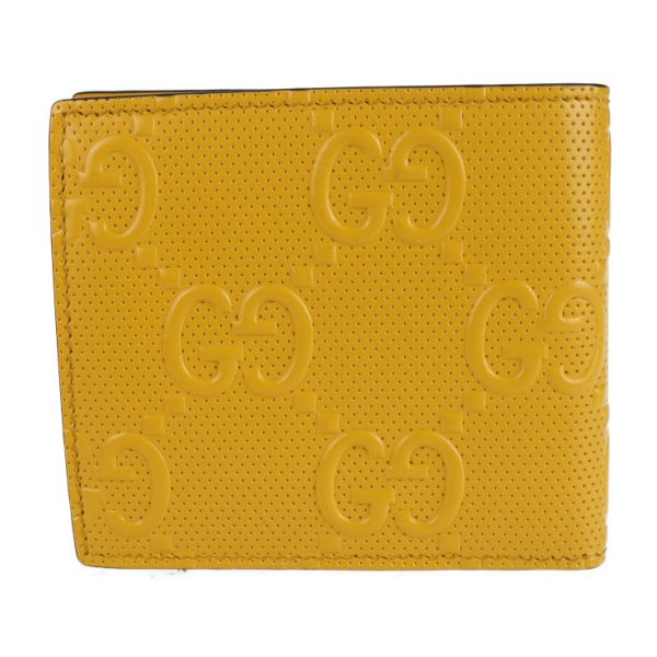 2228073007143 3 GUCCI GG Embossed Coin Wallet Leather Yellow