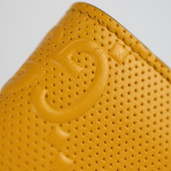 2228073007143 9 GUCCI GG Embossed Coin Wallet Leather Yellow