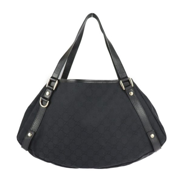 2228103001254 3 GUCCI Abbey Line Shoulder Bag GG Canvas Black