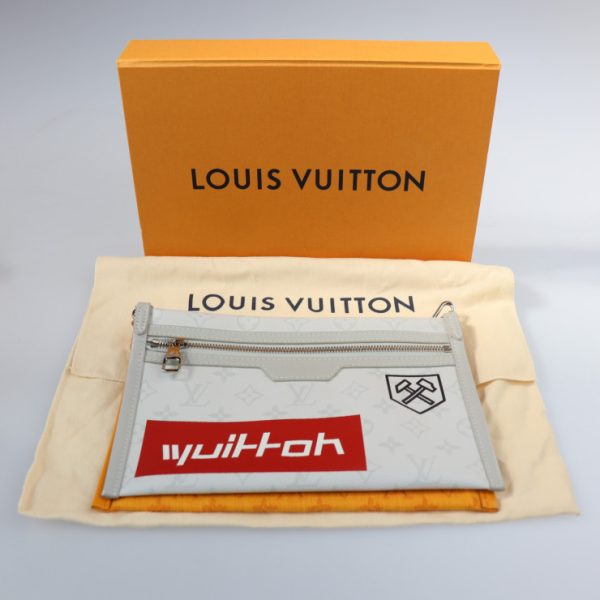 2228113007233 10 Louis Vuitton Messenger Shoulder Bag White Orange