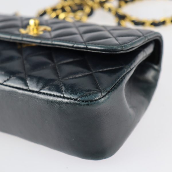 2229091001057 5 Chanel Mini Matelasse Shoulder Bag Black Chain