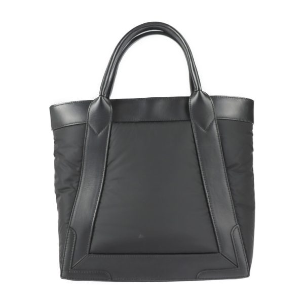 2229093010182 3 Balenciaga Cabas S Nylon Leather Tote Bag Black