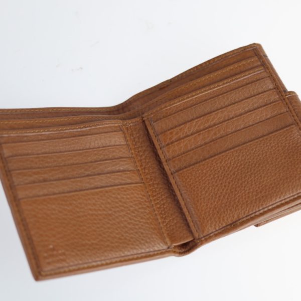 2230063007140 6 GUCCI Bamboo Bifold Wallet Leather Brown