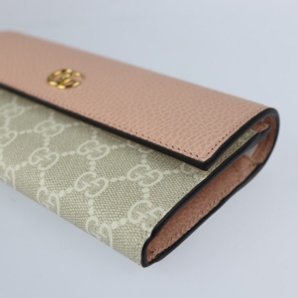 2230113002251 5 Gucci GG Marmont Wallet Beige White Light Pink