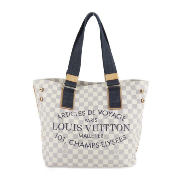 2231013007321 1 Louis Vuitton Plan Soleil Damier Azur Canvas Tote Azure