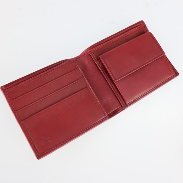 2231073008153 6 Gucci Compact Bifold Wallet GG Canvas Bordeaux