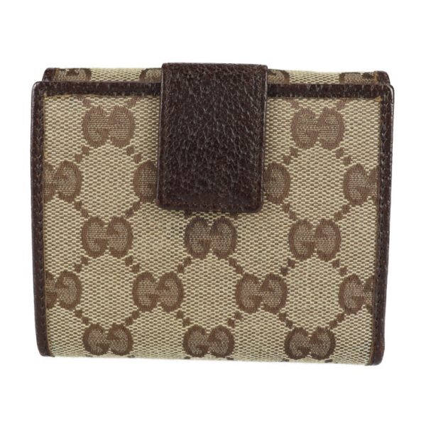 2231073008154 3 GUCCI Compact Wallet GG Canvas Beige Brown