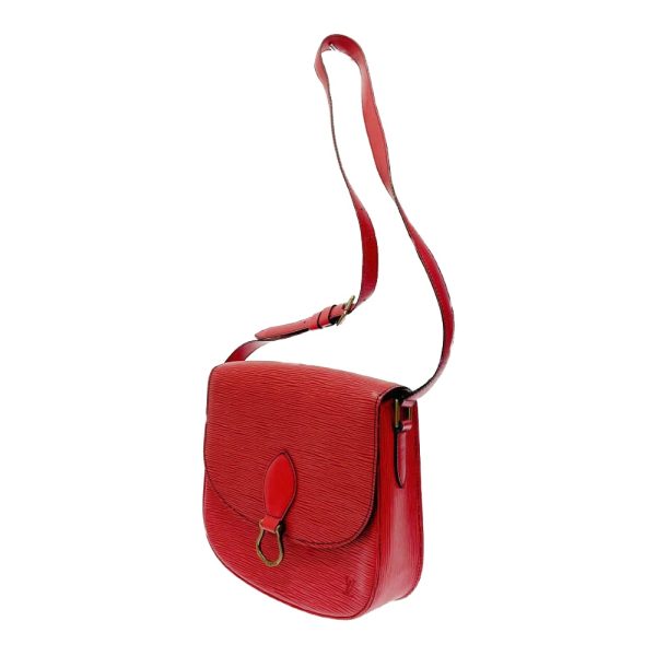 223198 3 LOUIS VUITTON Epi Leather Sun Crew Shoulder Bag Castilian Red