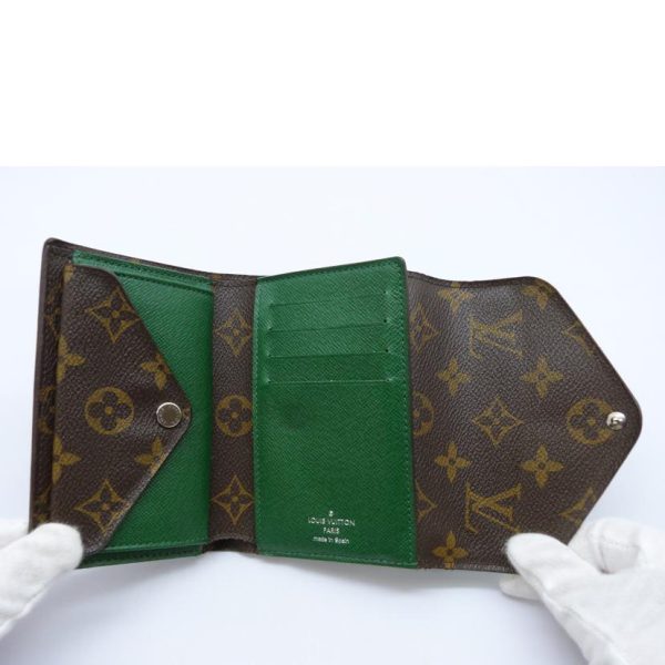 22326 4 Louis Vuitton Portefeuil Marly Compact Wallet Brown