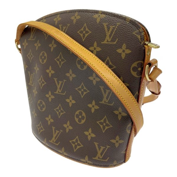 223417 3 LOUIS VUITTON Monogram PVC Drouot Shoulder Bag Brown