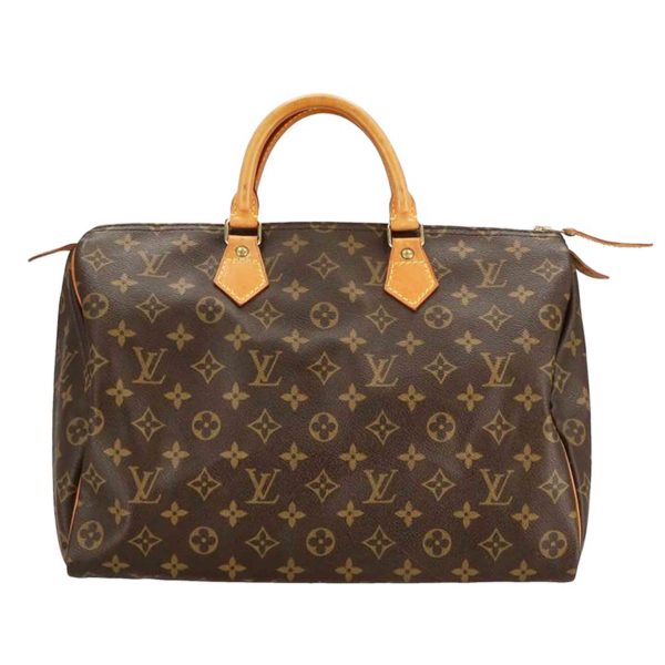 22361 1 Louis Vuitton Old Speedy 35 Monogram Handbag Brown